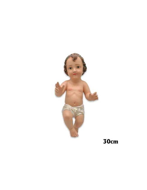 Menino Jesus 30cm olhos brilhantes
